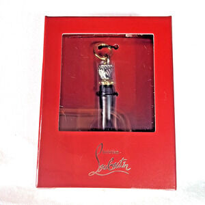 Christian Louboutin Small Lipstick Bag Charm Keychain New Red Box Luxury Access
